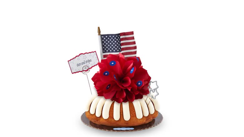 Patriotic Decorated Bundt Cake