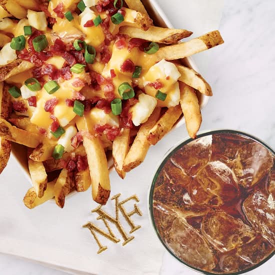Bacon Double Cheese Poutine & Pepsi