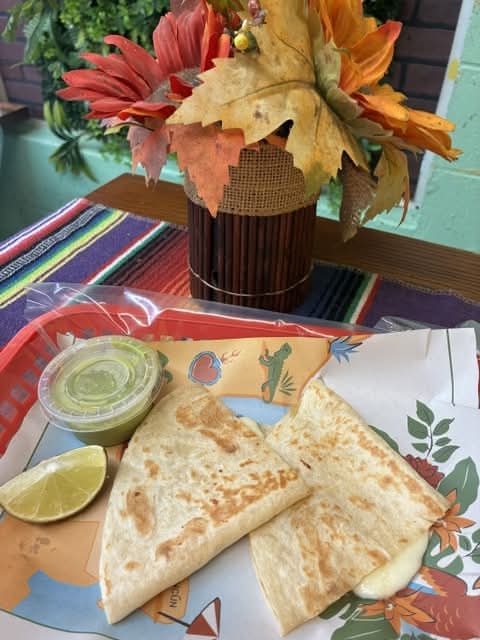Cheese quesadilla 8"