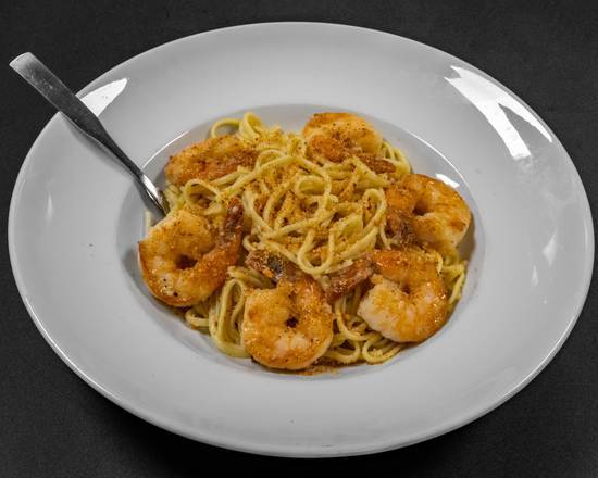 Shrimp Scampi over Pasta