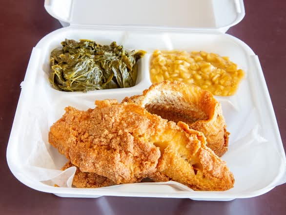 Fried Whiting Fish Plate Sat.