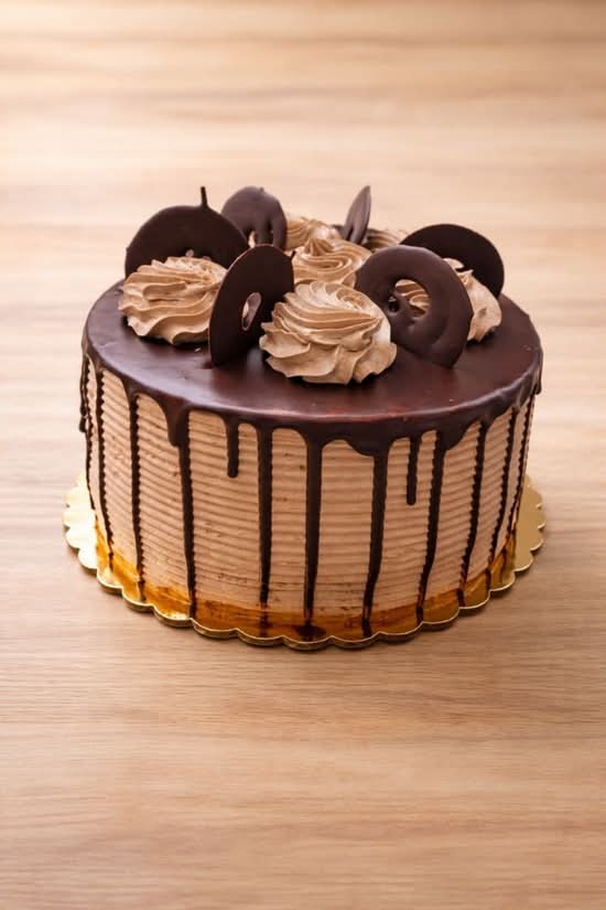 7" Decorated Choc Mousse Cake
