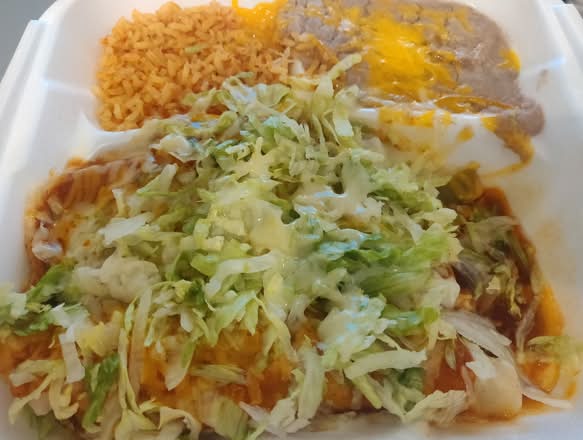 Two Chicken Enchiladas