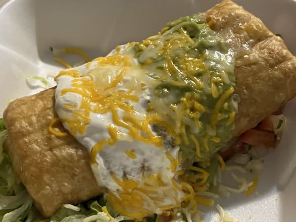 Chicken chimichanga